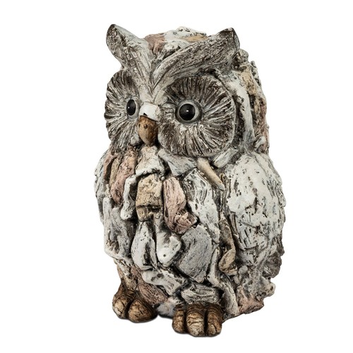 Dekofigur eule vintage - dekofigur, stone