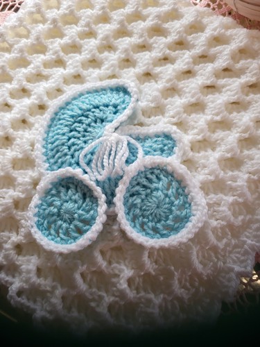 Babydecke handarbeit neu - ,