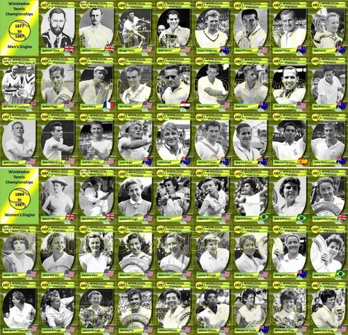 Wimbledon tennis trading cards - wimbledon,