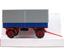 Busch 53350 Anhänger IFA HL 80 mit Plane (1967) in blau 1:87/H0 NEU/OVP 