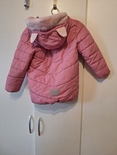 Schöne rosa Winter Jacke mit Ohren, Infinity Kids, Gr. 110