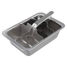 Edelstahl Eiswürfelform mit sechs Schlitzen abnehmbar für einfache Reinigung