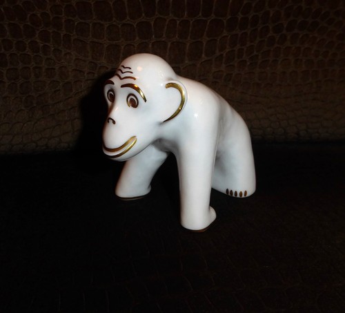 Porzellan figur affe fein - figur,