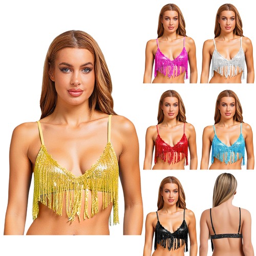 Damen quaste bauchtanz crop - damen,