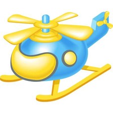 Aufkleber Helikopter