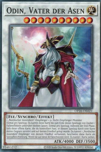 Yugioh odin vater der asen - 1x,