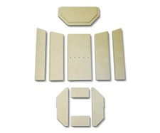 Feuerraumauskleidung für Justus Usedom 5 Kaminofen Ersatzteile Brennraum