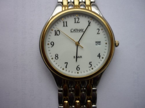 Cathay herrenarmbanduhr gold - herrenarmbanduhr,