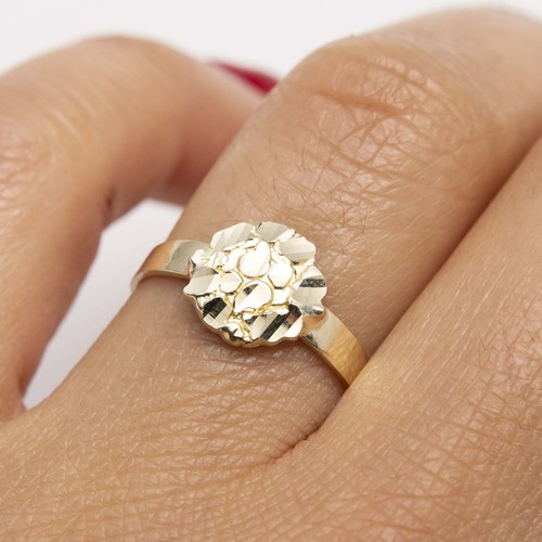 Kleiner runder nugget ring - runder, nugget-ring