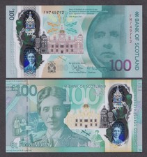 UNC Bank Of Scotland £100 One Hundred Pounds 2022 Polymer Issue Flora Murray FM