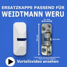 Fenster Abdeckkappe passend für Weidtmann-Weru, TYP 210, Produktion 2025