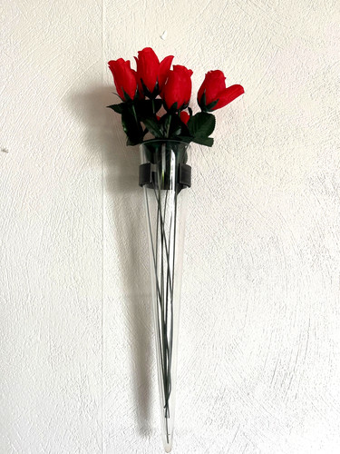 Wandvase aus glas mit - aus,