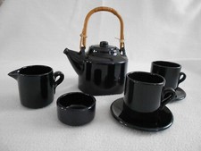 Tee Service schwarz  für 2 Personen