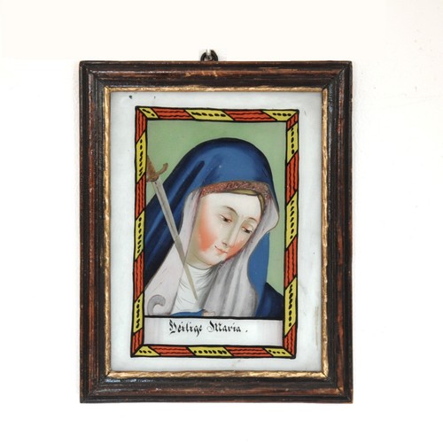 Hinterglasbild mater - ,