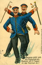 Reservisten auf Rollschuh