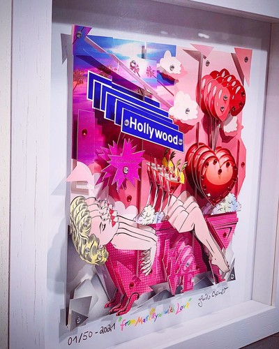 Pop art bild - d,