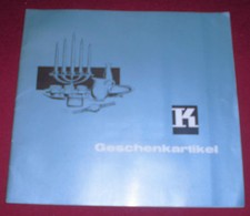 dachbodenfund katalog prospekt klinge geschenk artikel uhren schmuck 1960 er alt