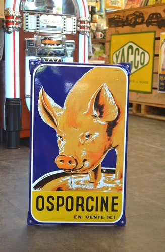 Osporcine emailleschild - osporcine,