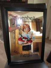 Arienheller Sprudel, Mineralwasser Barspiegel Werbespiegel