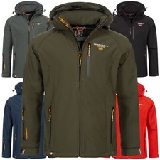 Geographical Norway Herren Herbst Winter Softshell Jacke Regen Übergangs Outdoor