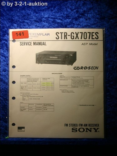 Sony service manual str - sony,