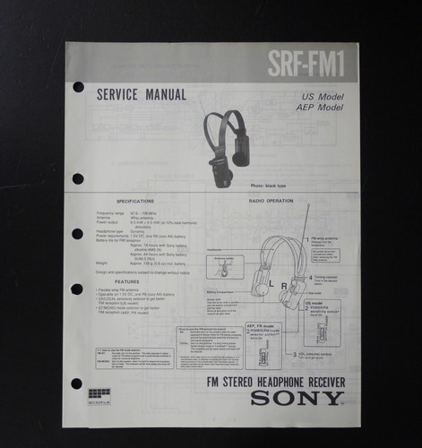 Original sony srf fm1 - sony, srf-fm1