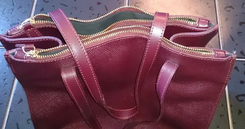 Lederhandtasche neuwertig - lederhandtasche,