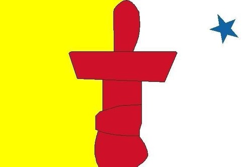 Aufkleber nunavut flagge fahne - nunavut,