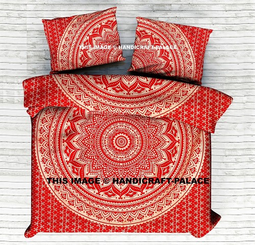 Indisch rot gold ombre mandala - rot,