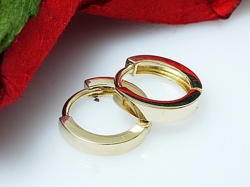 750 gold creolen kleine - kleine, mini