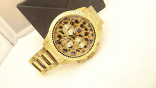 Statementuhr !  Jacques Lemans La Passion Armbanduhr Chronograph Gold/Tiger...
