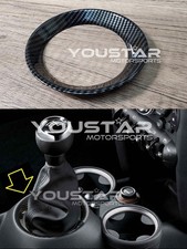 1x CARBON EFFEKT Schaltknüppel Surround für MINI Cooper R55 R56 R57 R58 R59