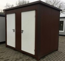 WC Container Sanitärcontainer Toilette Doppelkabine Toilettenhaus Klo WC Box