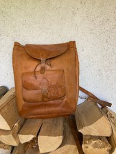 Rucksack Lederrucksack Damen Herren Vintage Braun Leder Schweiz