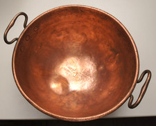 Kupferkessel Schlagkessel 26 cm Durchmesser ca. 5 Liter gebraucht für Dreibein