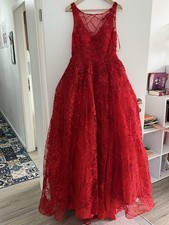 Abendkleid Ballkleid Cocktailkleid Abikleid Damen Rot Größe 36