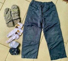 7 Teile (Sets) Thermohose, Schneehose v. H&M Gr. 122 + MützeHandschuhe u. Socken