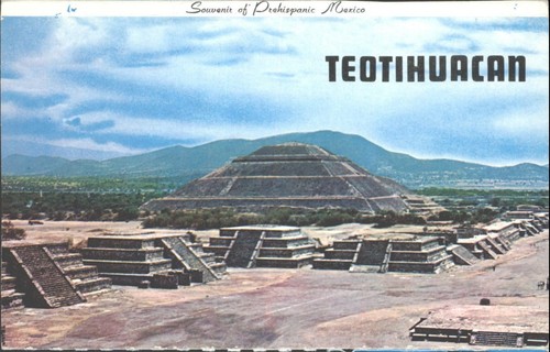 Vintage teotihuacan pyramide - vintage,