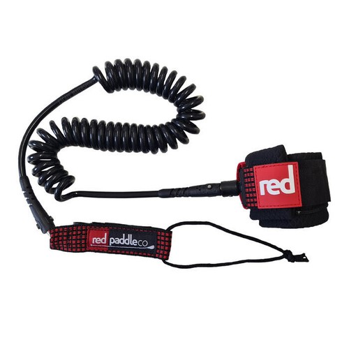 Red coiled leash - red,