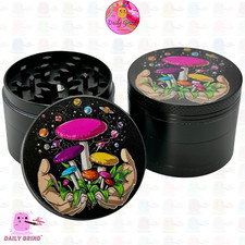 50 mm Pilz Nahrungssuche Myco - 4-teilig Metall Tabak Magnet Grinder lustiges Geschenk