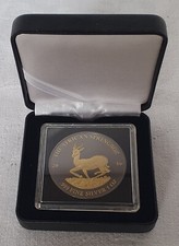 Gabun 1000 Francs CFA Silbergedenkmünze 2016 vergoldet - African Springbok - st