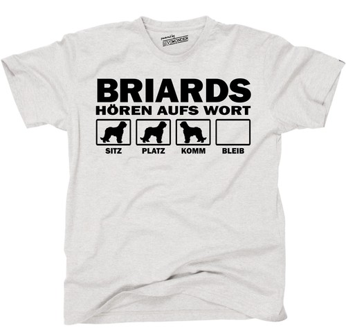 Shirt briard hört aufs wort - briard,