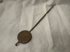 f. alte Kaminuhr o.ä. altes 12 gramm leichtes Pendel Kupferblech? L  26,5 cm
