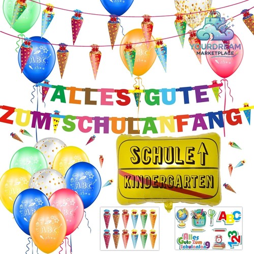 Einschulung deko set - einschulung,