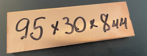 Kupfer 95x30x8 mm - 95x30x8,