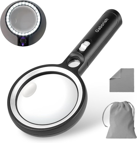 Lupe mit licht 10x - mit,