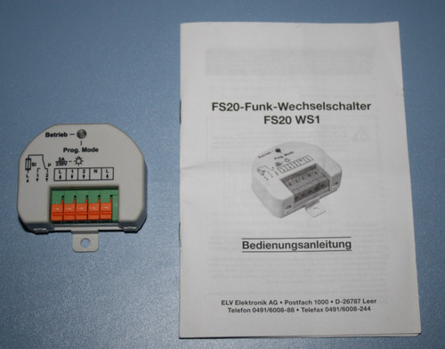 Elv fs20 ws1 - elv, wechselschalter