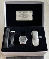 Porsche Premium Classic Set 911 Automatik Design Uhr *Limitiert* Leder Edelstahl