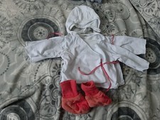 Erstlingsausstattung  Hübchen Wickelshirt Unterwäsche  Gr. 56 Mütze Schuhe 4 tlg
