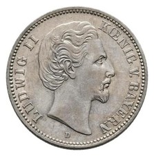 Linnartz BAYERN Ludwig II. 2 Mark 1876 D fast Stempelglanz